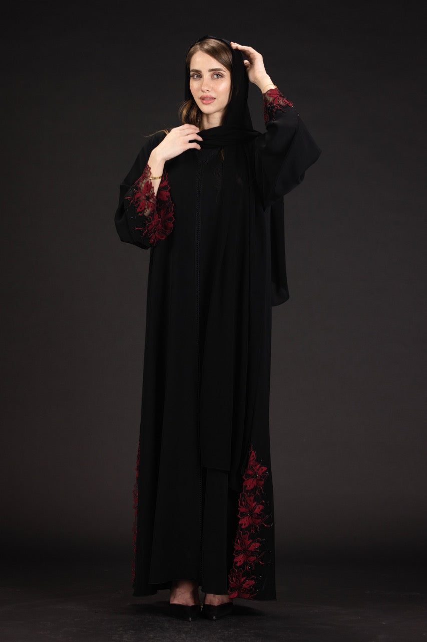 Red Spider Lily Abaya