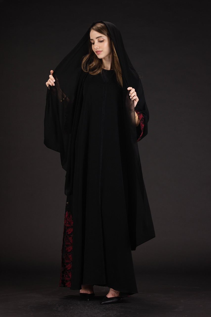 Red Spider Lily Abaya