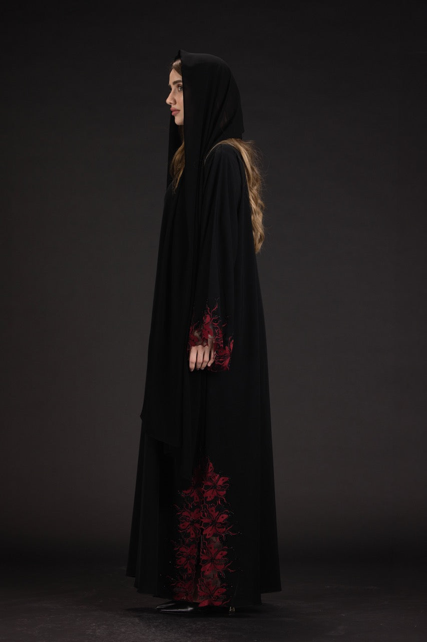 Red Spider Lily Abaya