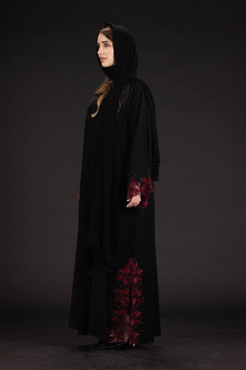 Red Spider Lily Abaya