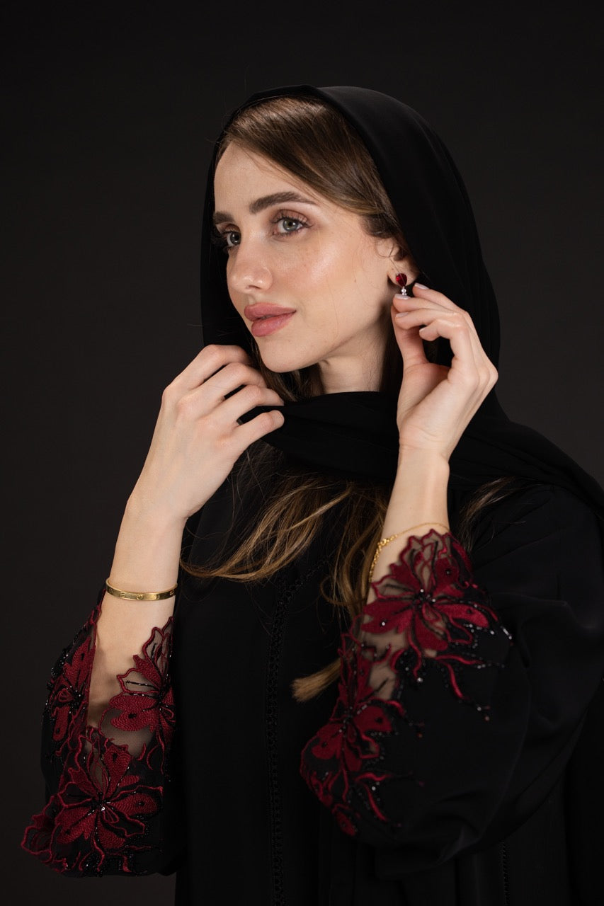 Red Spider Lily Abaya